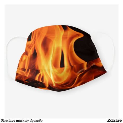 Fire face mask | Zazzle.com | Face, Face mask, Sensitive skin