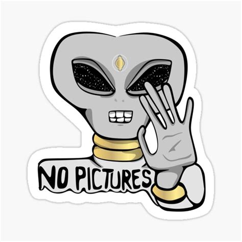 "No Pictures Please" Sticker for Sale by elledeegee | Redbubble