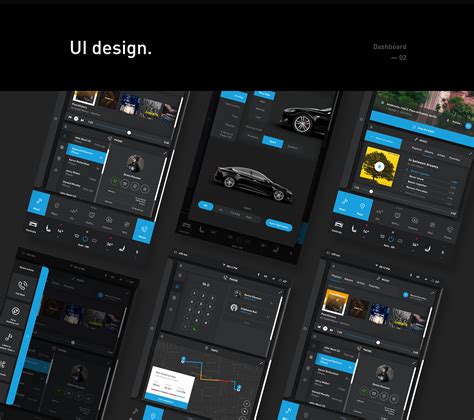 Tesla dashboard redesign (Go Pro theme) on Behance