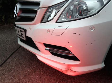 Mercedes E Class Dented Cracked Bumper Repair | London Bumper Repairs ...