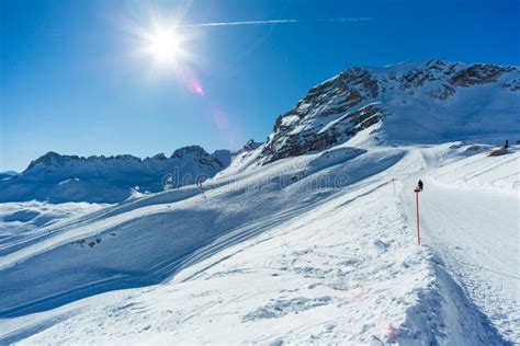 Zugspitze ski resort stock image. Image of panorama, cliff - 93812245