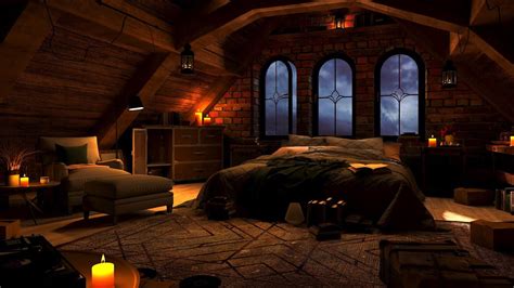 Cozy Room with Relaxing Rain Sounds for Sleeping | Deep Sleep, White ...