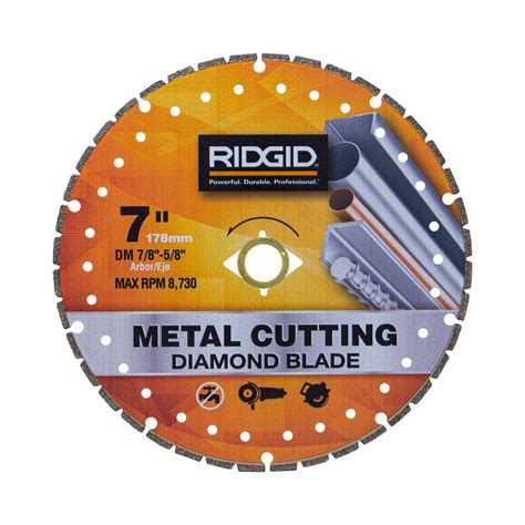 RIDGID 7 in. Metal Cutting Diamond Blade HD-LMC70 - The Home Depot