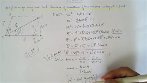 How to Find Resultant of Two Vectors