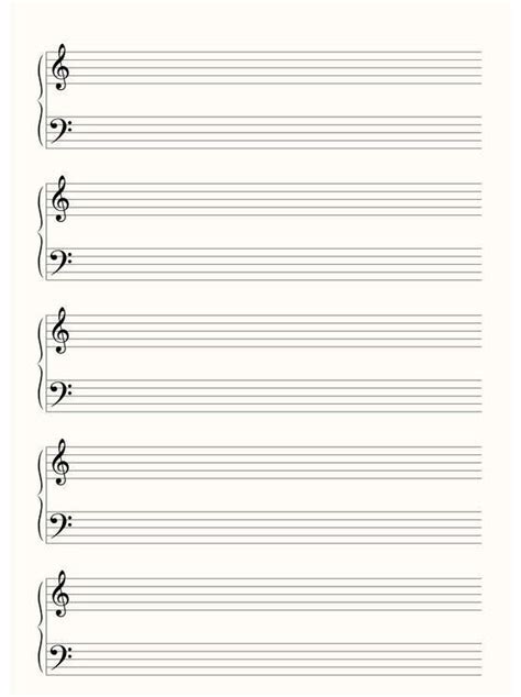 Free Printable Blank Piano Sheet Music