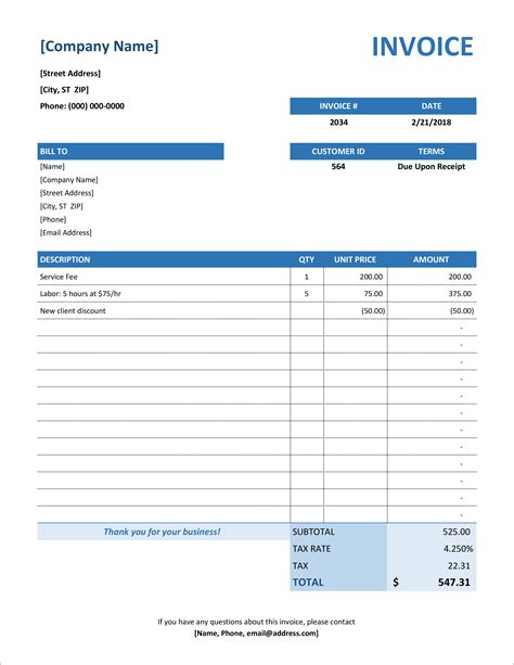 Invoice Tracking Spreadsheet Template – PARAHYENA