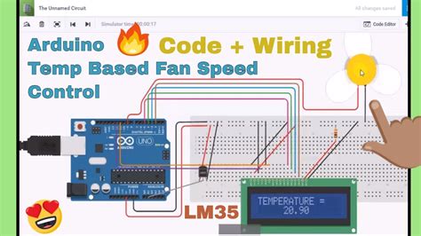 Temperature Based Fan Speed Controller project | Arduino Uno - IOT ...