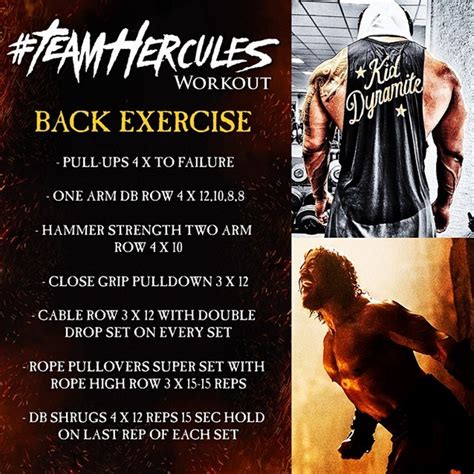 Hercules Workout By Dwayne “The Rock” Johnson - Fitneass