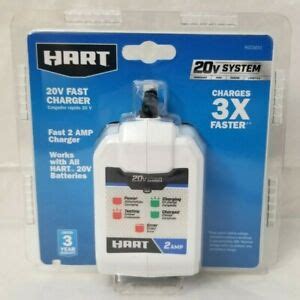 HART 20-Volt Power Equipment 2 Amp Fast Charger (Battery Not Included ...