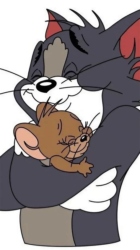 Tom And Jerry Ke, Hugging Eachother, hugging, animated cartoon, HD ...