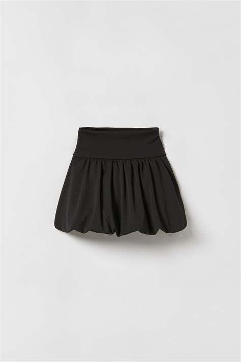 SAIA BALONÊ - Preto | ZARA Brasil