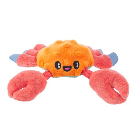 BARK Plush Dog Toys Sally Bitefoot Crab, for Dogs of All Sizes ...