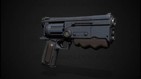 ArtStation - Classic Fallout 10mm pistol, Alexander Berezin | Pistol ...