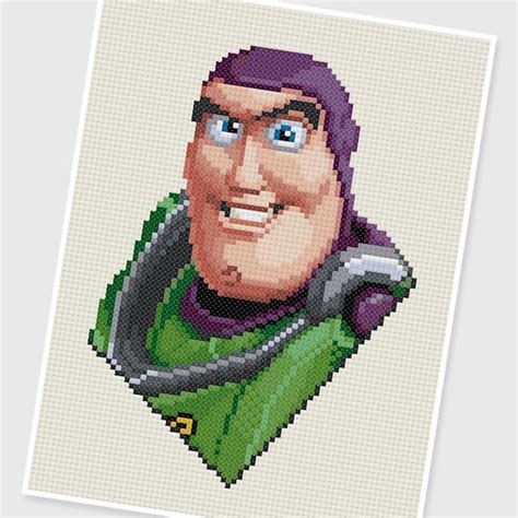 PDF Cross Stitch pattern 0085.Buzz Lightyear Toy Story - Etsy México