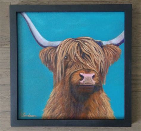 Highland Cow Oil Painting by Andilandartwork | Oil painting, Highland ...