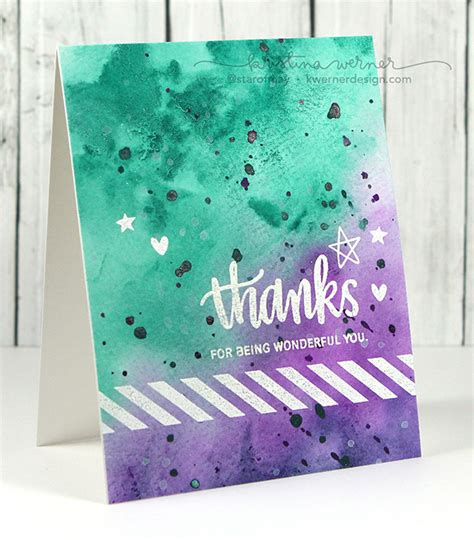 Watercolor Background – Make a Card Monday #265 – K Werner Design Blog