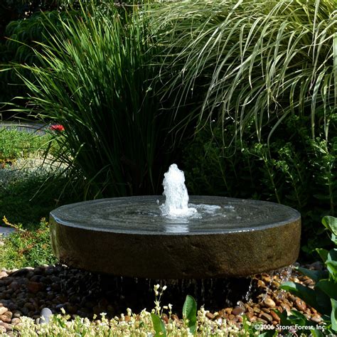 Natural Millstone Fountain - Stone Forest