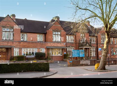 The old Smallwood Hospital Building in Redditch, Worcestershire Stock ...