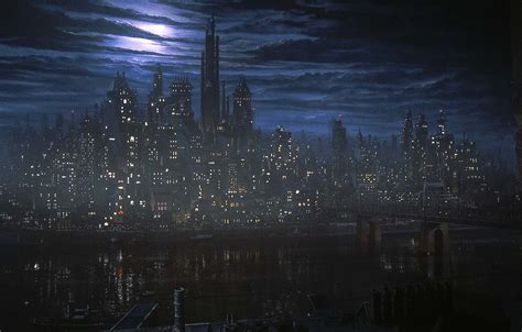 inicio y escape: Gotham City skyline