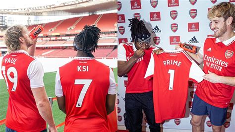 Twitter showers praise on KSI and Logan Paul as PRIME becomes Arsenal ...