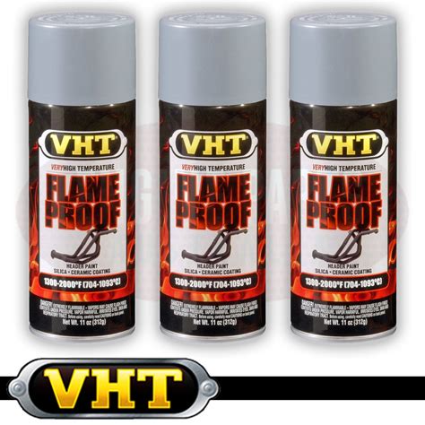 Vht Sp100 Primer Gray Flameproof High Temp Paint Coating Header Spray ...