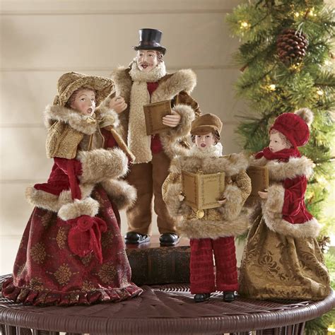 Set of 4 Family Christmas Carolers (With images) | Christmas carol ...