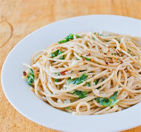 Pasta with Kale and Gorgonzola Sauce - Baked In