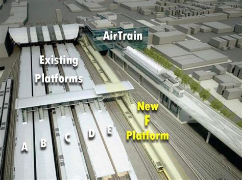 Jamaica LIRR station - "Platform F" info