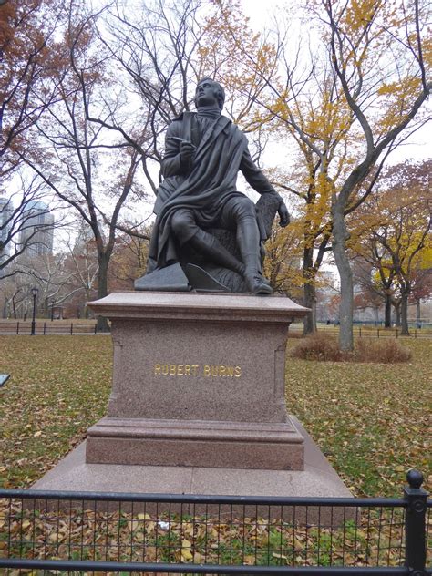 Photo-ops: Statue of Historic Figure: Robert Burns - Central Park, NY, NY