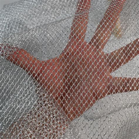 Silver Mesh Fabric Warp knitting fishing net bags cloth laundry bag net ...