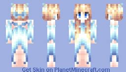 Blue Mermaid Minecraft Skin