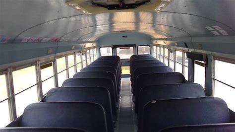 2002 International/Amtran school bus interior tour. - YouTube