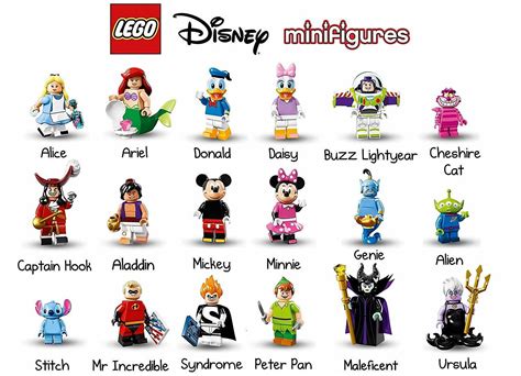 LEGO DISNEY MINIFIGURES 71012 SERIES # 1 FROM NEW DISPLAY BOX ALL IN ...