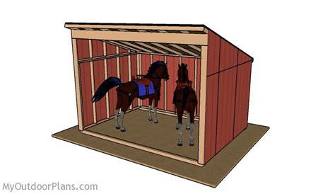 Horse Shelter Plans | MyOutdoorPlans | Free Woodworking Plans and ...