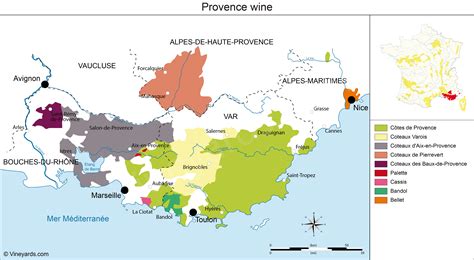 France Map of Vineyards Wine Regions