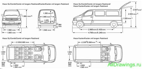 Toyota Hiace Van Internal Dimensions