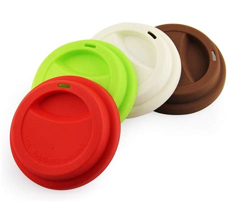 Yilove silicon coffee cup lid for ceramic travel Coffee Mug,4 Pack ...