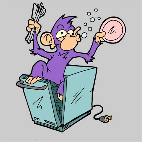 Purple Monkey Dishwasher - NeatoShop | Funny memes, Funny tees, Purple