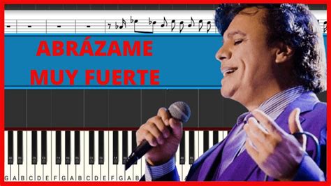 Juan Gabriel - Abrázame Muy Fuerte | Piano Tutorial | Midi - YouTube