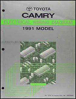 1991 Toyota Camry Wiring Diagram Manual Original