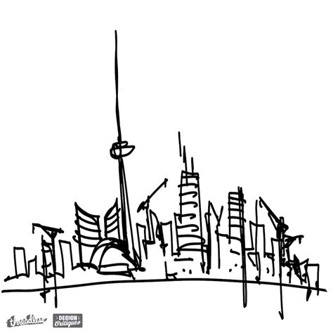 Toronto Skyline Drawing at GetDrawings | Free download