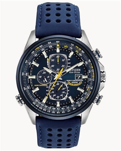 World Chronograph A-T - Men's Eco-Drive AT8020-03L Blue Watch | CITIZEN