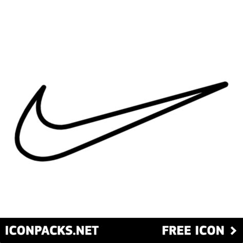 Free Nike Logo Black Outline SVG, PNG Icon, Download, 42% OFF