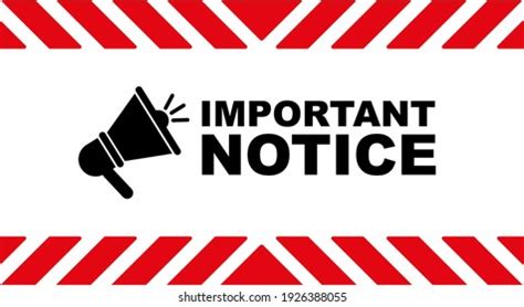 Important Notice Photos and Images & Pictures | Shutterstock