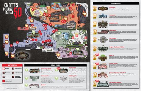 EVENT MAP: Knott’s Scary Farm 2023 map showcases all the mazes, shows ...