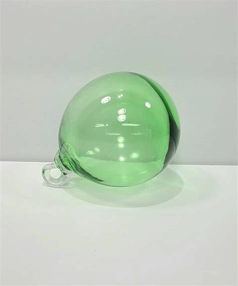 Green Glass Witches Ball Home Protection Handmade in the USA - Etsy