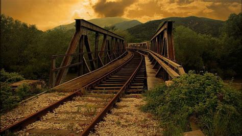 Train Track Wallpaper - WallpaperSafari