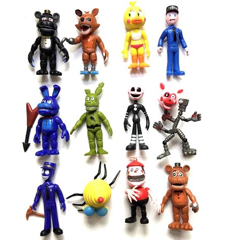 2017 New 12Pcs/Set PVC Five Nights at Freddy's Freddy Bonnie Action ...