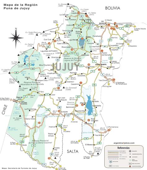 Mapa de Jujuy | Provincia, Departamentos, Turístico | Descargar e ...