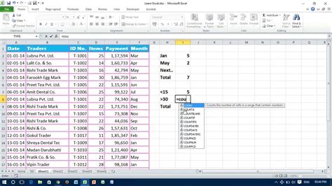 Use of COUNTIF with Multiple Criteria - Excel - YouTube